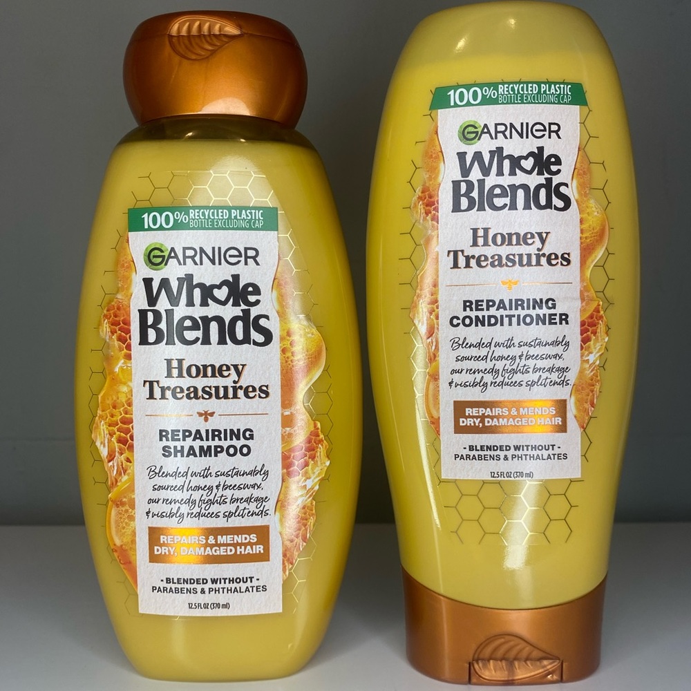 Garnier Whole Blends Honey Treasures Repairing Shampoo & Conditioner